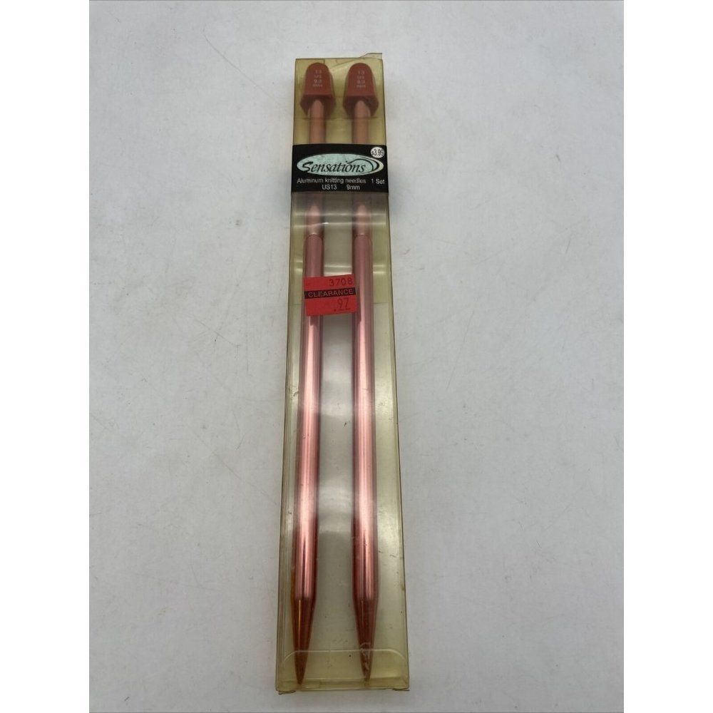 2006 Sensations Aluminum Knitting Needles 1 Set US13 9mm NOS